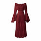 Medieval Dress Halloween Costume-Long Sleeve Ball Dress