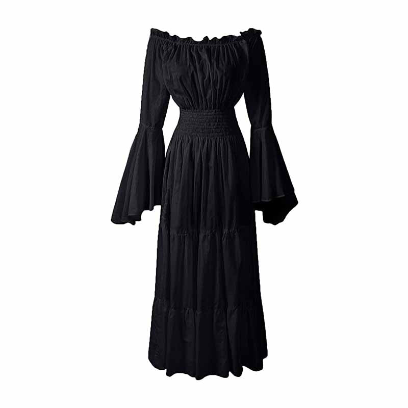 Medieval Dress Halloween Costume-Long Sleeve Ball Dress