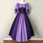 Medieval Midi Dress Gothic Cosplay Costume Ball Gown