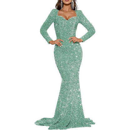 Mermaid Long Sleeves Sparkly Prom Dress – Custom Fit, Tailored & Show-Stopping