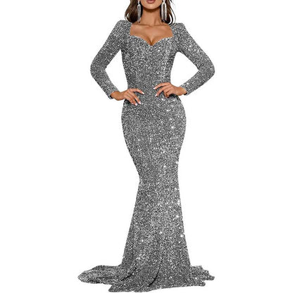 Mermaid Long Sleeves Sparkly Prom Dress – Custom Fit, Tailored & Show-Stopping