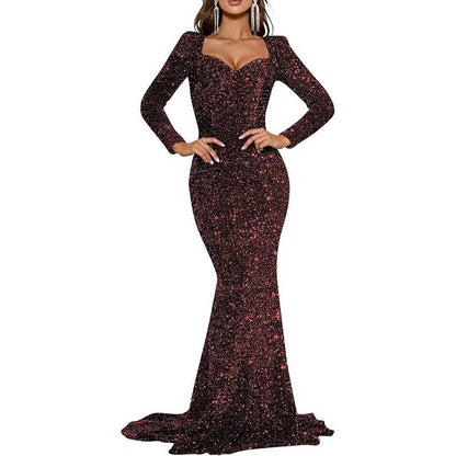 Mermaid Long Sleeves Sparkly Prom Dress – Custom Fit, Tailored & Show-Stopping