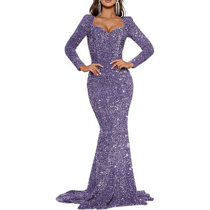 Mermaid Long Sleeves Sparkly Prom Dress – Custom Fit, Tailored & Show-Stopping