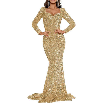 Mermaid Long Sleeves Sparkly Prom Dress – Custom Fit, Tailored & Show-Stopping
