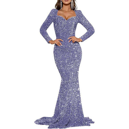 Mermaid Long Sleeves Sparkly Prom Dress – Custom Fit, Tailored & Show-Stopping