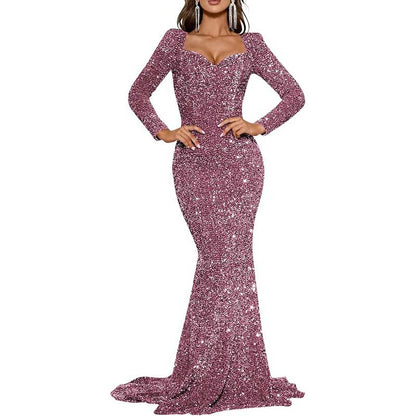 Mermaid Long Sleeves Sparkly Prom Dress – Custom Fit, Tailored & Show-Stopping
