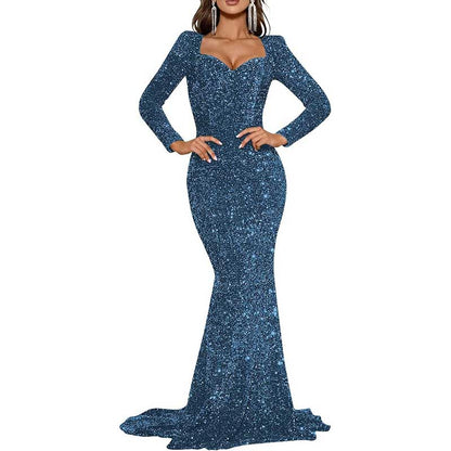 Mermaid Long Sleeves Sparkly Prom Dress – Custom Fit, Tailored & Show-Stopping