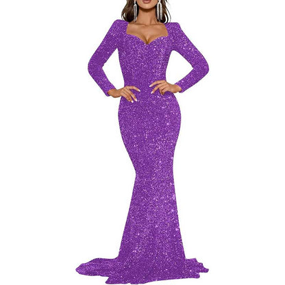 Mermaid Long Sleeves Sparkly Prom Dress – Custom Fit, Tailored & Show-Stopping