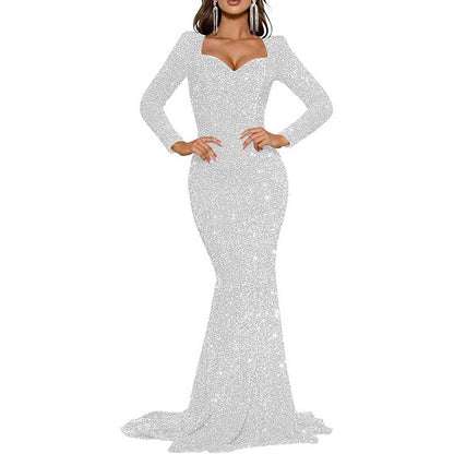 Mermaid Long Sleeves Sparkly Prom Dress – Custom Fit, Tailored & Show-Stopping