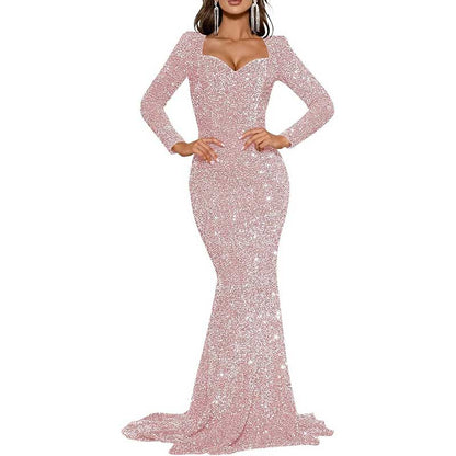 Mermaid Long Sleeves Sparkly Prom Dress – Custom Fit, Tailored & Show-Stopping
