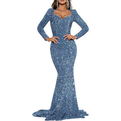 Mermaid Long Sleeves Sparkly Prom Dress – Custom Fit, Tailored & Show-Stopping