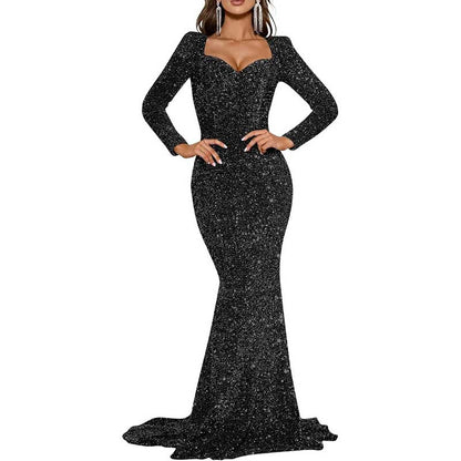 Mermaid Long Sleeves Sparkly Prom Dress – Custom Fit, Tailored & Show-Stopping