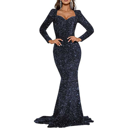 Mermaid Long Sleeves Sparkly Prom Dress – Custom Fit, Tailored & Show-Stopping