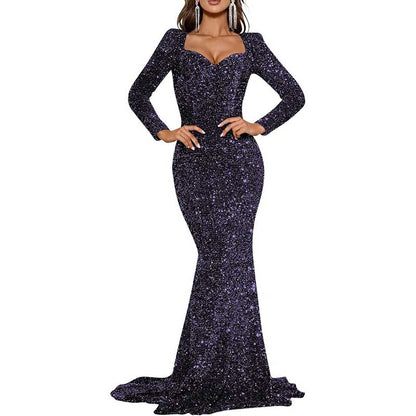Mermaid Long Sleeves Sparkly Prom Dress – Custom Fit, Tailored & Show-Stopping