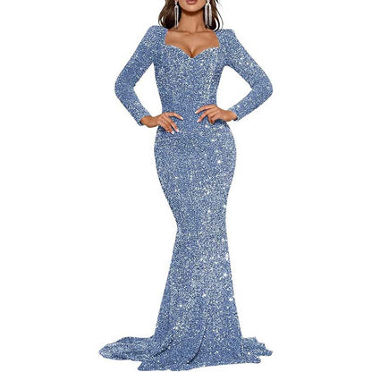 Mermaid Long Sleeves Sparkly Prom Dress – Custom Fit, Tailored & Show-Stopping