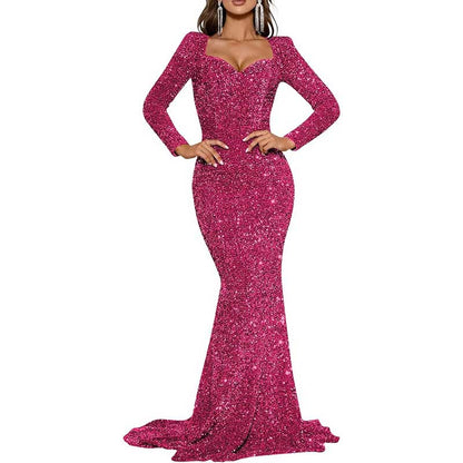 Mermaid Long Sleeves Sparkly Prom Dress – Custom Fit, Tailored & Show-Stopping