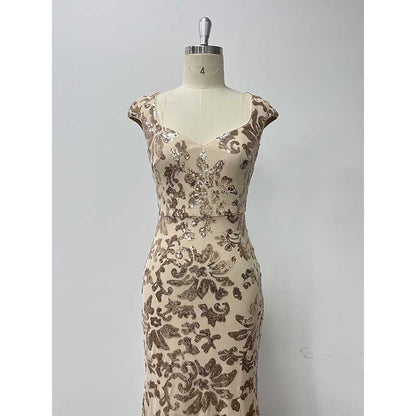 Sequin Mermaid Long Prom Dress Event Dress Wedding Ball Gown Dress