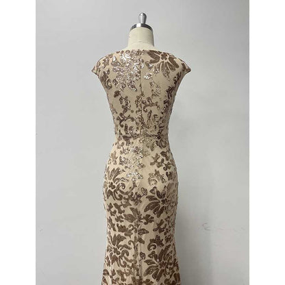 Sequin Mermaid Long Prom Dress Event Dress Wedding Ball Gown Dress