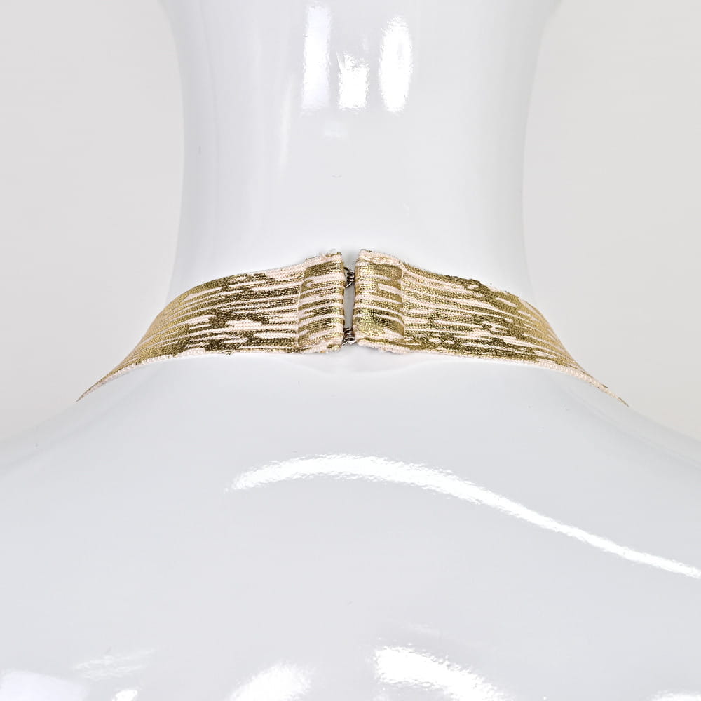 Metallic Gold Halter Dress | Bandage Bodycon for Nightclub