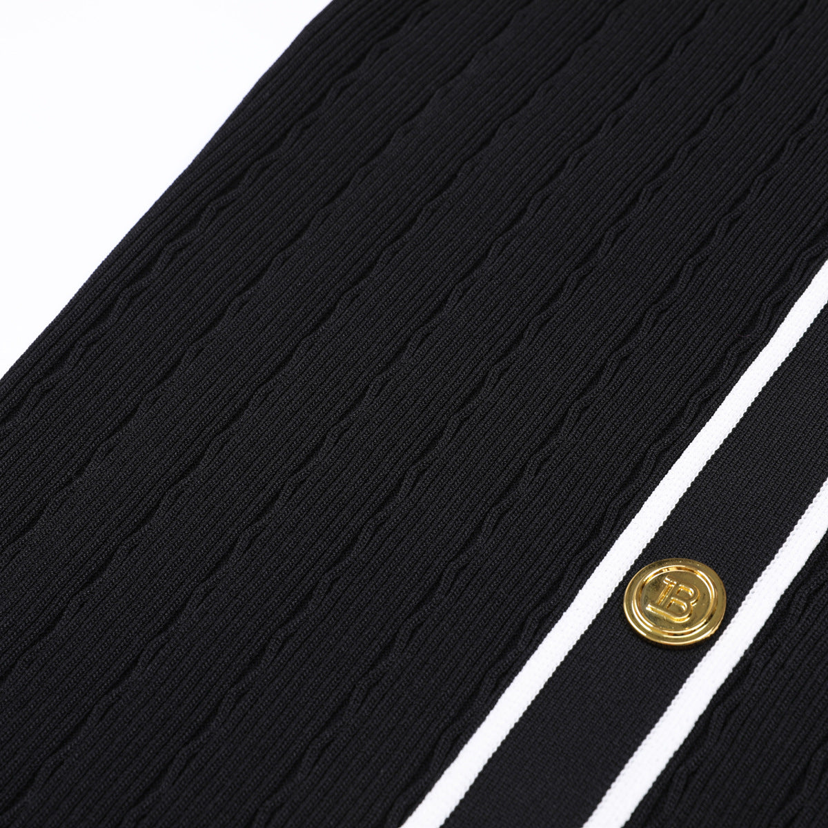 Midi Knitted Dress With Pocket and Buttons