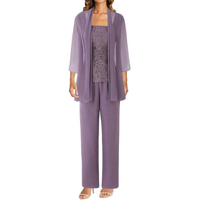 Mother of The Bride Dresses Pant Suits Wedding Guest Outfit Set