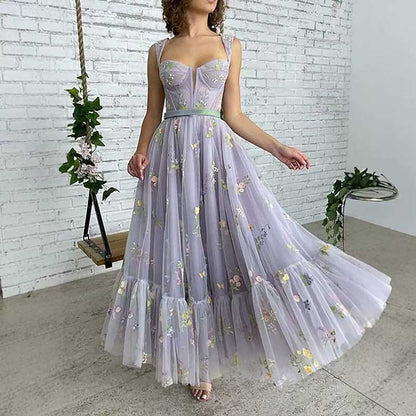 Tulle Butterfly Homecoming Dress Lace Applique Wedding Ball Gown Prom Dress