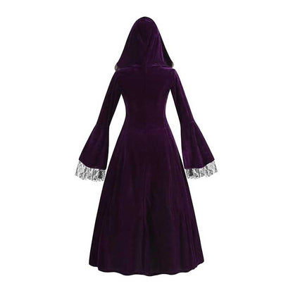 Medieval Court Long Dress Halloween Cosplay Costume 24002