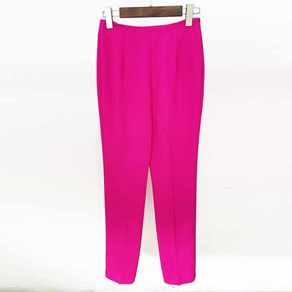 Women's Event Pantsuits with Feather One Button Wedding Suit Party Set