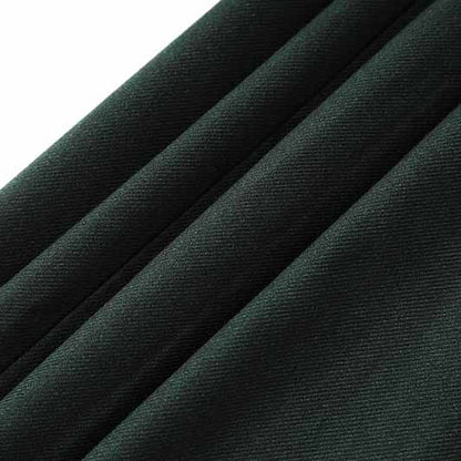 One Button Dark Green Pantsuit Fitted Blazer + Mid-High Rise Trousers Pantsuit Suit Formal Wear