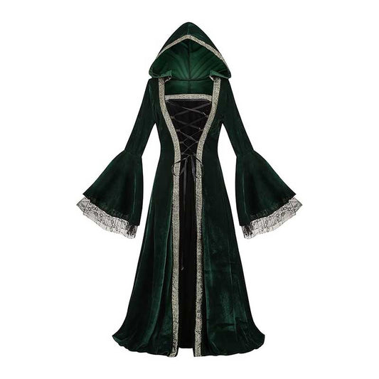 Medieval Court Long Dress Halloween Cosplay Costume 24002