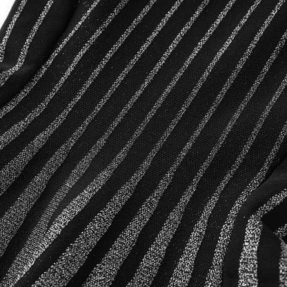 Knitted Mini Little Black Dress Square-Neck Sleeveless Slim Fit Short A-Line Dress