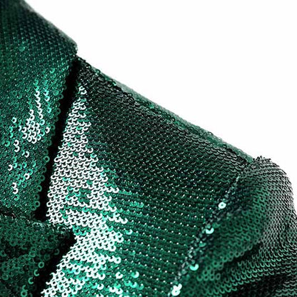 BLING BLING Long Sleeve Blazer and Shorts With Feather Suit Set Sparkly Two Piece Suit