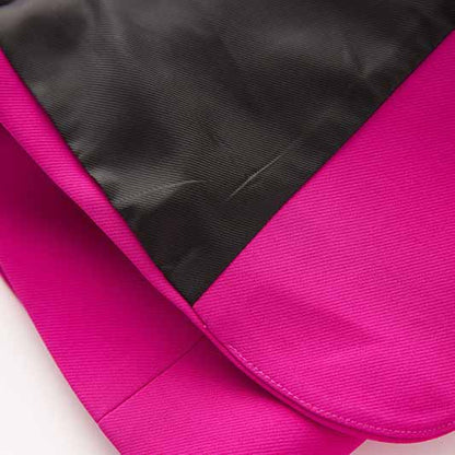 Women Shawl Collar Golden Buttons Blazer + Cropped Pants Trousers Pantsuit Suit Hot Pink