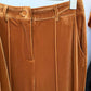 Women Velvet Pantsuit Brown Green Purple Blazer + Mid-High Rise Flare Trousers Pants
