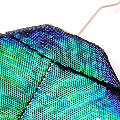 BLING BLING Long Sleeve Blazer and Shorts Suit Set Sparkly Two Piece Suit