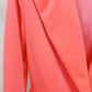 Women Velvet Coral Pantsuit One Button Blazer + Mid-High Rise Flare Trousers Pants Suit, Wedding Suit,