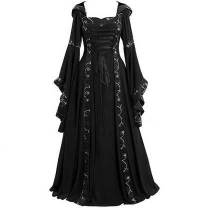 Medieval Court Long Dress Halloween Cosplay Costume 18066