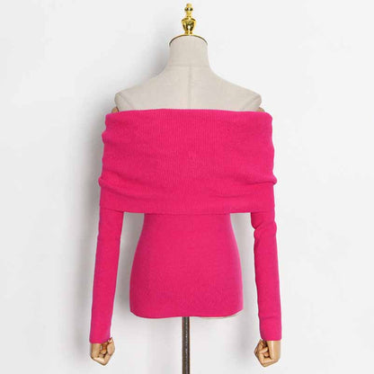 Women's Off-Shoulder Knitted Top