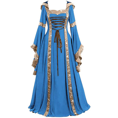 Medieval Court Long Dress Halloween Cosplay Costume 18066