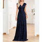 Women's Plus Size Sleeveless Sequin Maxi Evening Dresses