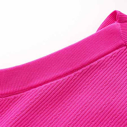 Women's Sleeveless Two Piece Mini Knitted Skirt Suit