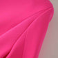 Women's Two Piece Tailored Skirt Suit in Hot Pink