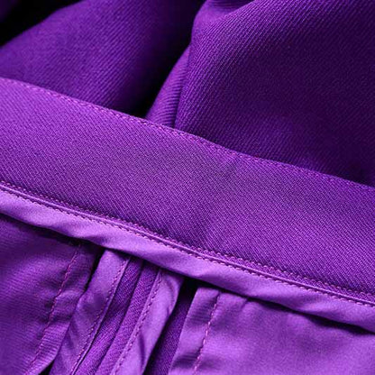 Women Purple Pantsuit Fitted Blazer + Mid-High Rise Trousers Pantsuit Suit Party Wear