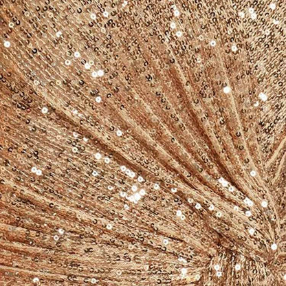 Womens V Neck Sequin Evening Formal Dress Long Sleeves Maxi Plus Size Prom Dress