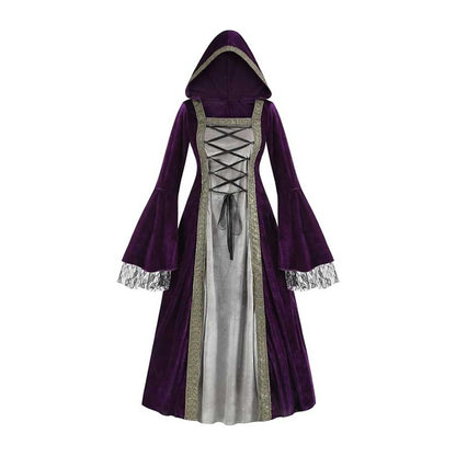 Medieval Court Long Dress Halloween Cosplay Costume 24002