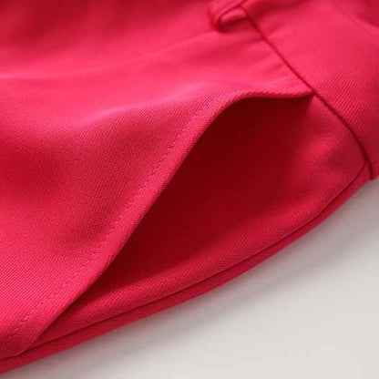 Women Fuchsia Halter Wide-Leg Jumpsuit