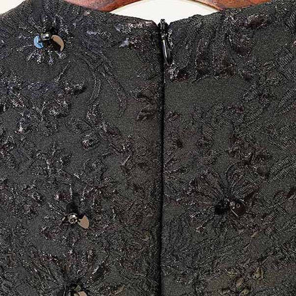 Women's Black Tweed Mini Dress,Coat