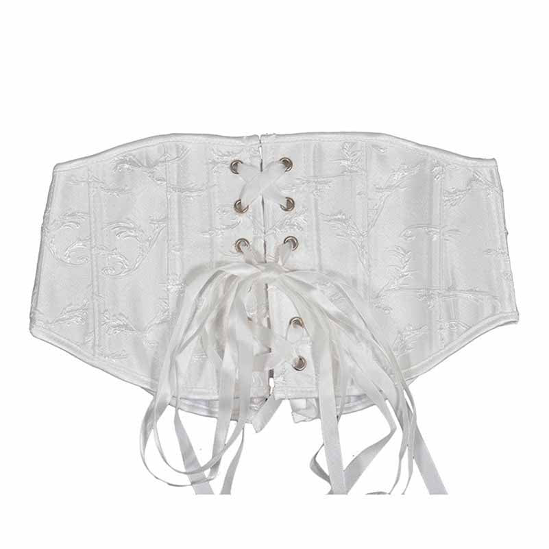 Womens Lace Up Underbust Trainer Corset Wedding Dress Outfits Corset