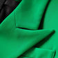 Women's Two Piece Green Tailored Skirt Suit Formal Skirt Suit