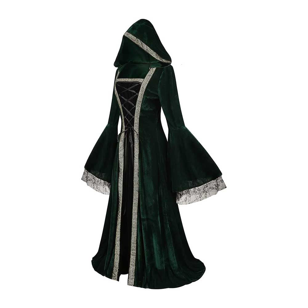 Medieval Court Long Dress Halloween Cosplay Costume 24002